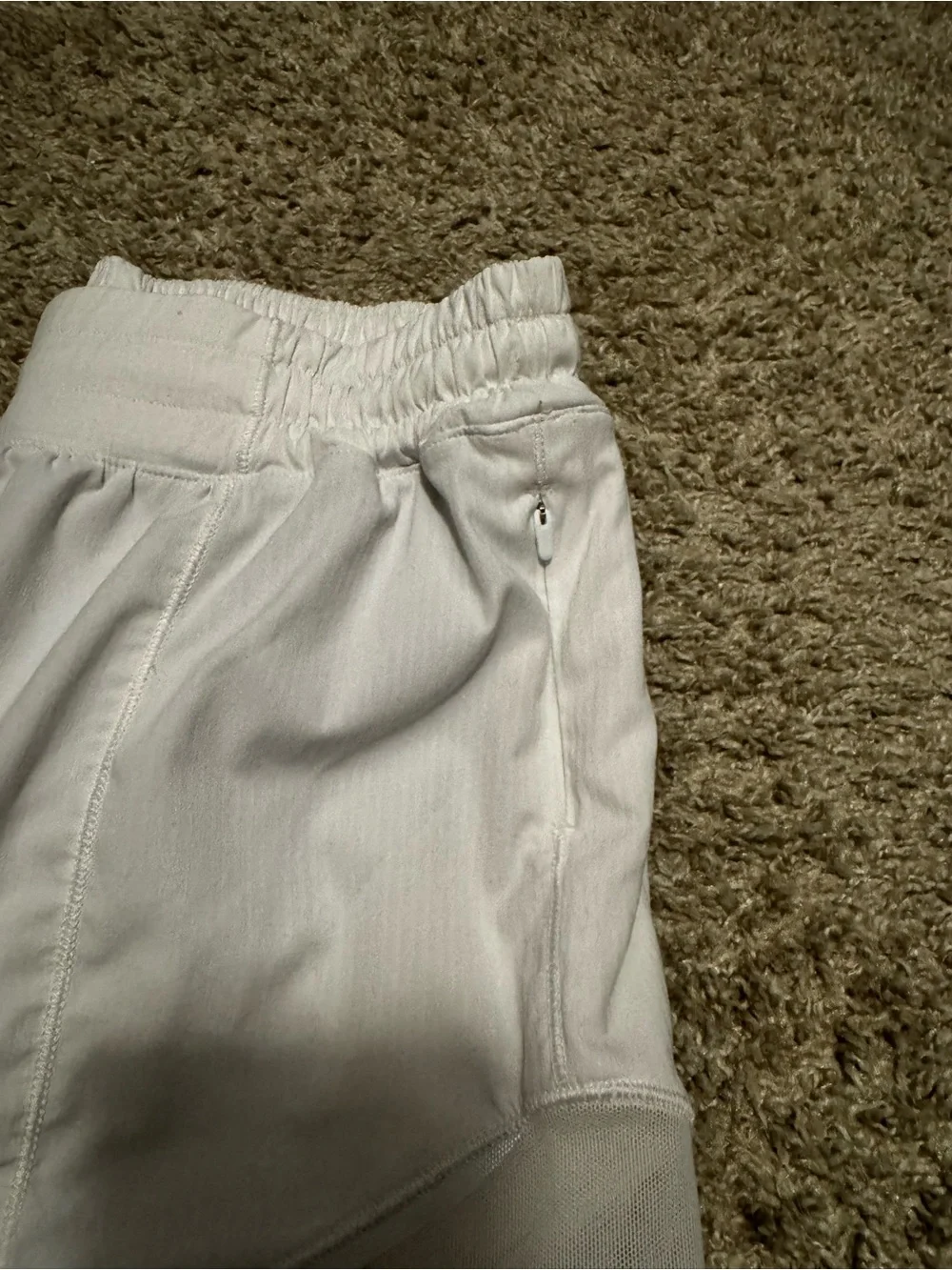 lululemon athletica White Athletic Shorts